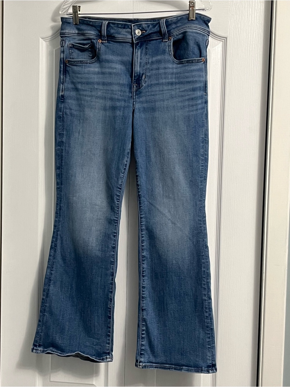 AMERICAN EAGLE Kick boot denim jeans women’s size 12 x-short 2023